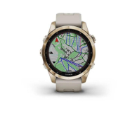 GARMIN Fenix 7S Sapphire Solar Kremowozloty tytan z jasnopiaskowym paskiem 010-02539-21 - 1467053 - zdjęcie 3